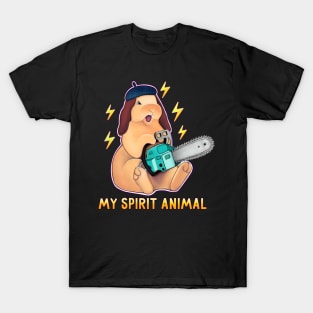 Rabbit with chainsaw my spirit animal T-Shirt